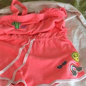 A beautiful romper for a young girl.